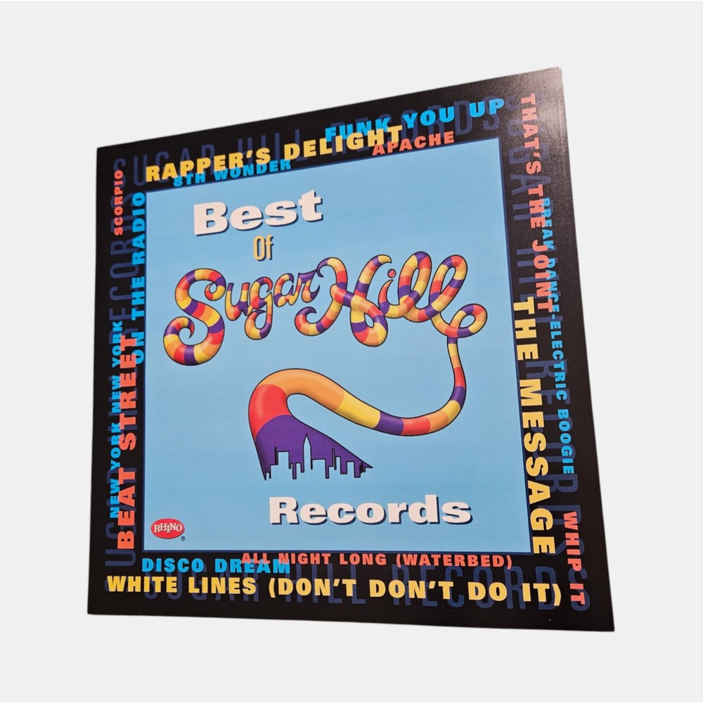 Best Of Sugar Hill Records 1998 Promo Poster 12x12 Double Sided Rhino Rap Ad